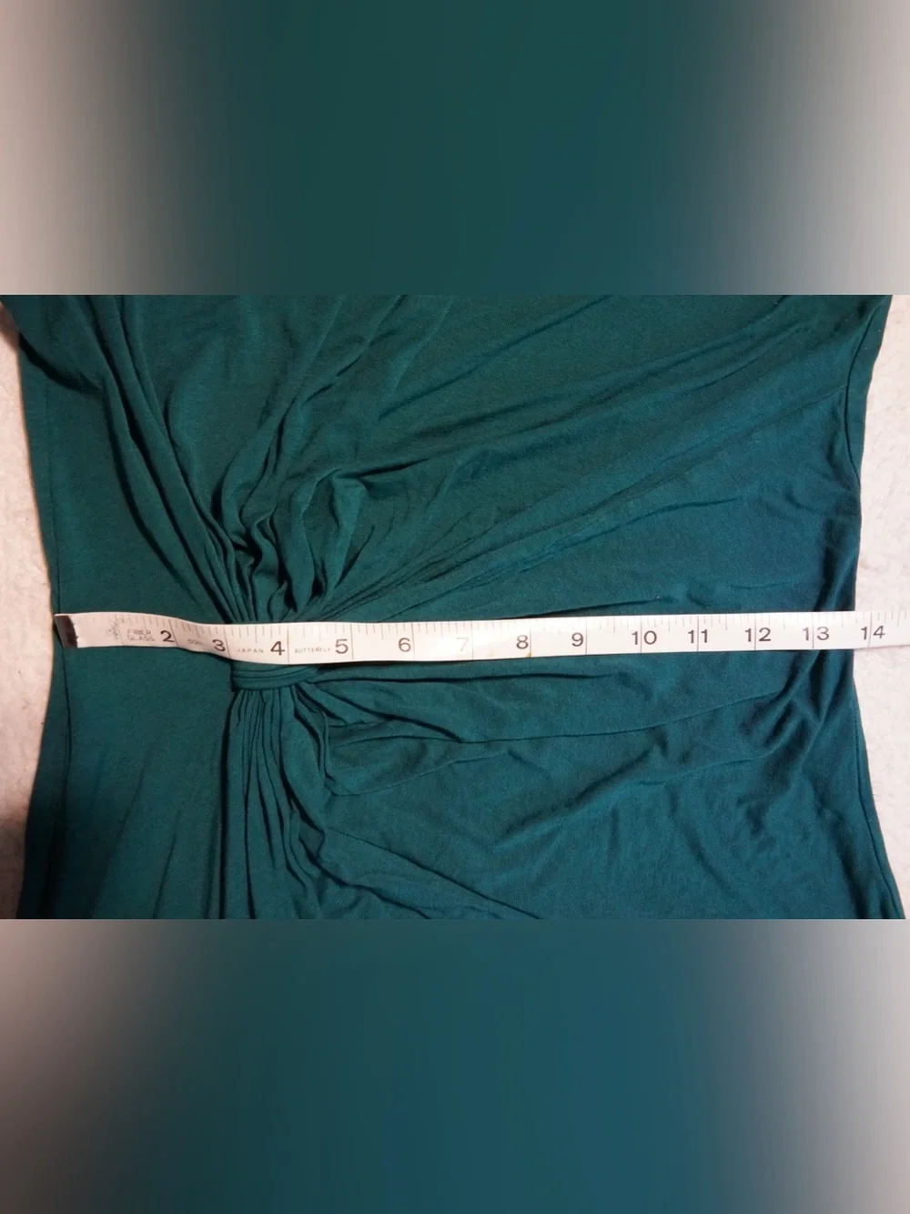 Max Studio Teal Knot-Detail Knee Dress Size L - Picture 4 of 6